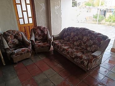 Mebel: İşlənmiş, Divan, 2 kreslo, Divan, Bazasız, Açılan — 1