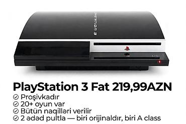 ps3 ps4: PlayStation 3 Fat oyun konsolu - Proşivkalıdır - 21 oyun - Bütün — 1