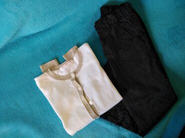 Pantalone: Benetton pantalone satenske za devojčice Veličina 6-7god 120 cm Imaju — 11