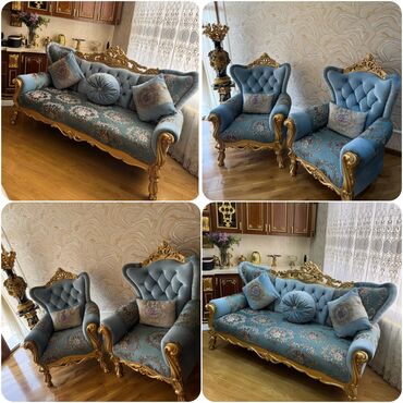 Divan və kreslo dəstləri: Klassik divan kreslo satilir 1200 azn. Turkiyədən sifarisle