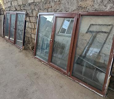 plastik: Plastik pencere karicniv 2eded eyni ölçüde, 1eded çift açılan110azn — 1