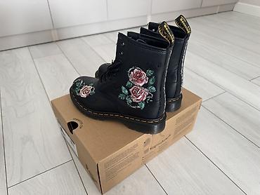 военные сапоги: Ботинки Dr. Martens 1460 с вышивкой - Классическая модель 1460 (8 — 2