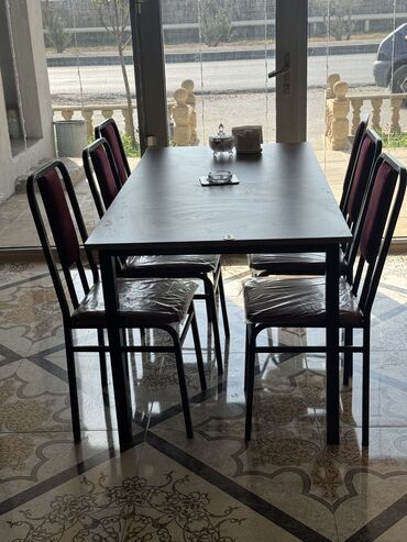Masa və oturacaq dəstləri: Mətbəx üçün, Yeni, Açılmayan, Kvadrat masa, 6 stul -da lalafo.az — 4 Masa və oturacaq dəstləri: Mətbəx üçün, Yeni, Açılmayan, Kvadrat masa, 6 stul — 4