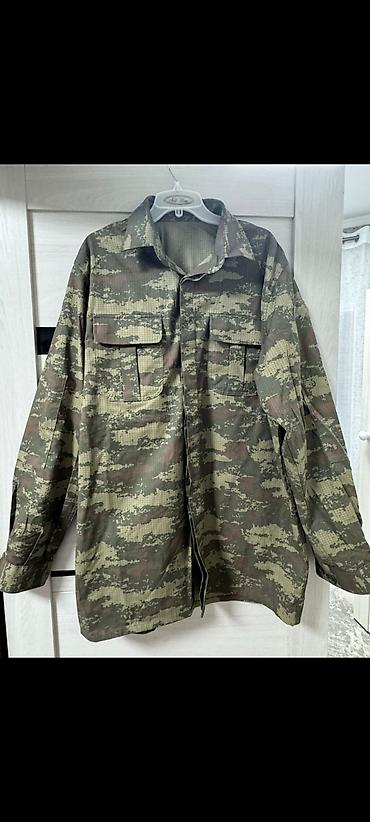 военное формы: Камуфляжная китель (field jacket) в пиксельном/лесном камо. - Застёжка — 4