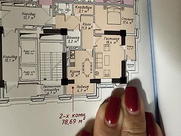 гостиный тип: Элитка, 2 комнаты, 78 м² — 4
