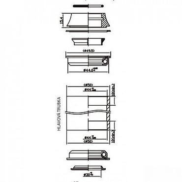 Dodaci za bicikl: ŠOLJA VOLANA AHEAD 1 1/8 POLUINTEGRISANA, FE, BLACK | ŠOLJA VOLANA — 4