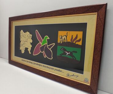 Şəkillər, tablolar: Şuşasız Qarabağ, Qarabağsız Azərbaycan yoxdur. Ölçüləri: 72 # 39 sm — 3