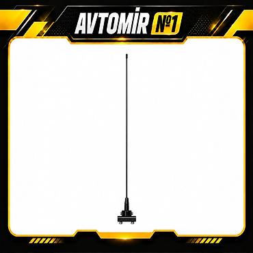 Avtomobil üçün dekorativ antena PS-27 — 48 sm Nazik, düz çubuqlu qara
