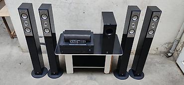 тв бокс в баку: 5.1 ev kinoteatrı akustika dəsti + AV resiver Komplekt: - 4 ədəd — 7