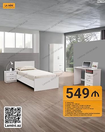 LA MINI – Yataq Dəsti (Kod: 1930) Dəst tərkibi və ölçülər: - Çarpayı