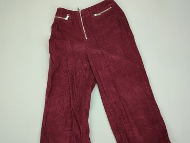 bordowa plisowane spódnice: Spodnie materiałowe, F&F, XS, stan - Dobry