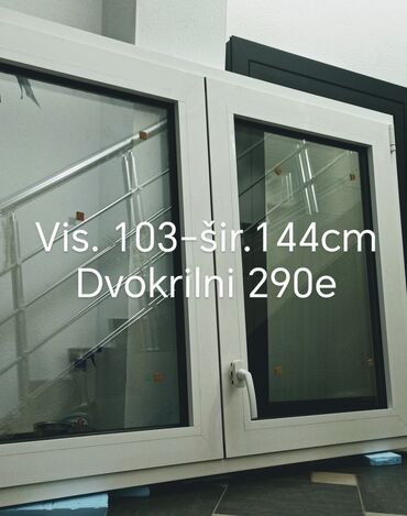 Prozori: Aluminijumski termo prozori sa termo niskoemisionim staklima,novi — 3