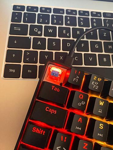 mini kompyuter: Qara Rəngli və RGB İşıqlı Mexaniki Klaviatura ✅ Blue Switch✅ 100% — 3