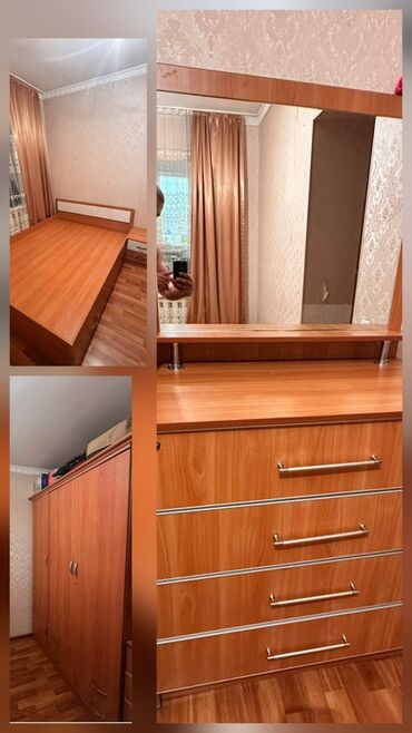 двух спалный кроват: Уктоочу бөлмө гарнитуру, Колдонулган, Эки кишилик керебет