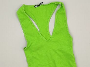 limonkowa bluzki zara: Top damski, Zara, S