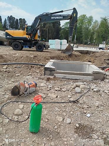 Beton işləri: #Betonkesme #betondeşmə Beton kubik kərpic - dən kəsim deşim — 29