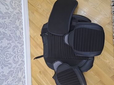 Oturacaq örtükləri: Avtomobil oturacağı üçün universal üzlüklər (komplekt) - Rəng: qara - — 8