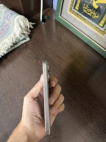 iphone q: IPhone 15 Pro, Б/у, 128 ГБ, Natural Titanium, Коробка, 85 % — 6