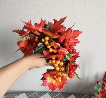 Үлпөт көйнөктөрү жана аксессуарлар: Осенний платье и набор аксессуаров для костюма «Осень» без корзинок