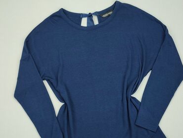 niebieska bluzki z długim rękawem: Bluzka Damska, M, stan - Dobry