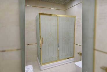 Duş kabinaları, arakəsmələr: Yeni Üstü açıq kabina, Künc üçün — 7