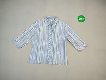 Koszule i bluzki: Bluzka, M (EU 38), wzór - Linia, kolor - Niebieski