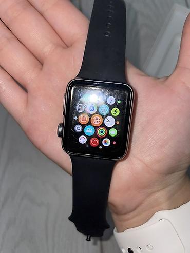 apple series 3: Apple Watch Series 3, 38 мм - Корпус: алюминий Space Gray - Ремешок — 5