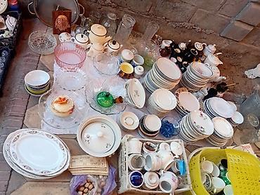 посуды для кухни: Большой набор посуды и кухонной утвари (разнородная коллекция) — 6