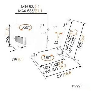 Aksesoari za TV i video: Zidni nosač za TV – potpuno pokretni, premium aluminijum - Tip — 21