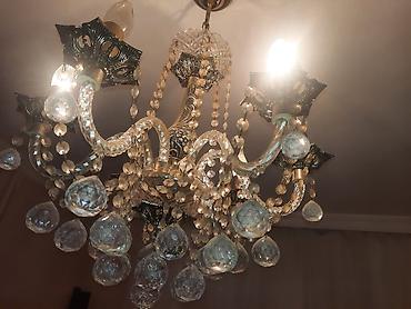 guzgu samdan: Çılçıraq, 5 lampa, Xrustal — 1