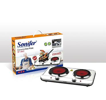 elektirik sobasi: №: 9207 Məhsulun adı: Elektrik plitə Sonifer SF-3061 white Brend — 1