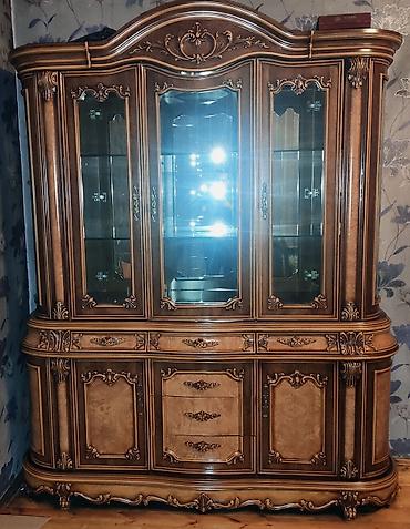 диван бу купить: Klassik tərz vitrin-bufet - Material: keyfiyyətli ağac və MDF — 1