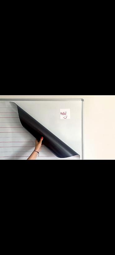 Reklam lövhələri: Maqnitli Lövhələr məktəb və ofis üçün. ölçü: 1metr x 70sm. Marker ilə — 5