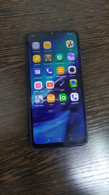 Redmi: Redmi, Redmi 9T, Б/у, 64 ГБ, цвет - Синий, 2 SIM