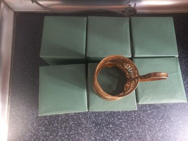Qab-qacaq dəstləri və servizlər: Çay dəsti, rəng - Qızılı, Metal, SSRİ