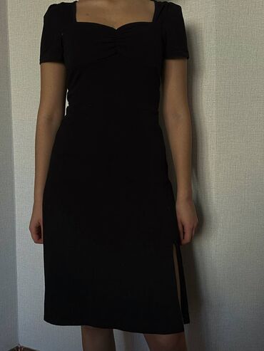 черное платье на зиму: Повседневное платье, Китай, Зима, Длинная модель, M (EU 38)
