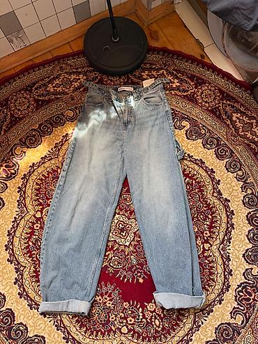 Şalvarlar: Şalvar, Bershka, M, L, rəng - Gümüşü — 2