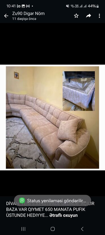 kunc divanlar: Угловой диван