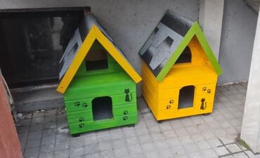 Yuvalar: Məhsul: Açıq havada istifadə üçün taxta pişik evi Təsvir: - Küçə və — 25