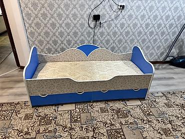 bunk bed: Детская односпальная кровать с бортиками и выдвижными ящиками — 2