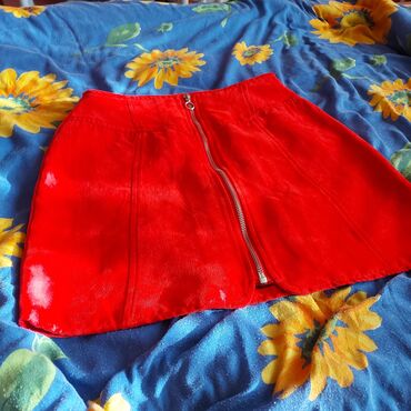 crvena čipkasta haljina: XS (EU 34), Mini, bоја - Crvena