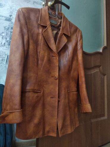 женские зимние кожаные куртки: Пуховик, XL