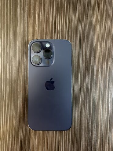 айфон 13 про макс подделка: IPhone 14 Pro, Колдонулган, 256 ГБ, Deep Purple, Коргоочу айнек, 85 %