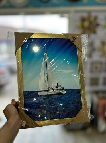 Şəkillər, tablolar: Divar üçün dekorativ çərçivəli tablolar dəsti Ölçü : 30x40 - — 5