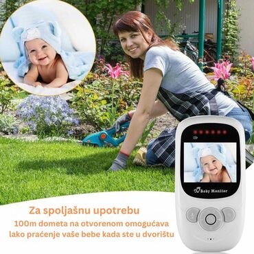 Kompleti za video nadzor: Video bebi monitor sa kamerom i LCD ekranom 2.4" - 2.4" — 8