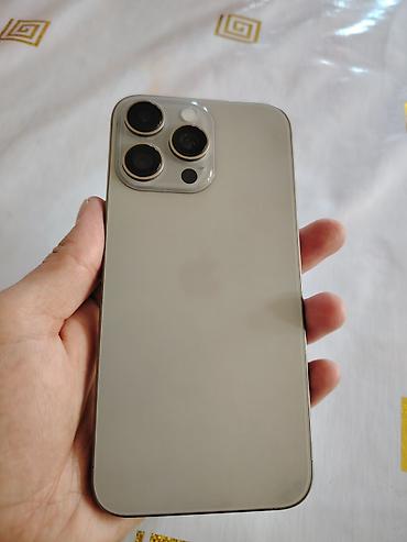 IPhone 15 Pro Max, Б/у, 512 ГБ, Natural Titanium, Кабель, 100 %