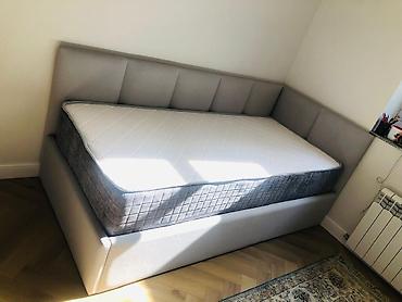 bed: Двуспальная кровать, Новый, С мягким изголовьем, длина - 2 см — 6