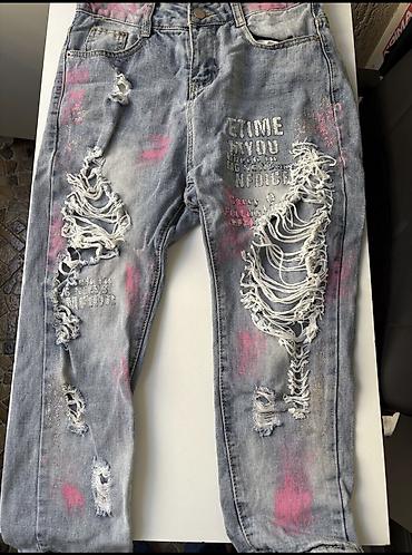 david jones canta: Jeans şalvar qısa model. Ölçüsü S (36) yaxşı vəziyyətdə. Ayaq və diz — 1