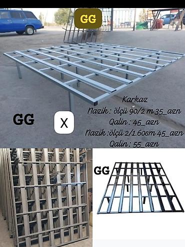 Məhsul: Dəmir çarpayı karkası Təsvir: - Möhkəm metal profildən lalafo.az -da Məhsul: Dəmir çarpayı karkası Təsvir: - Möhkəm metal profildən