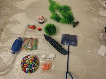 Akvarium aksessuar və ləvazimatları: Salam. Akvarium ləvazimatları satılır. Təzə vəziyyətdədir. Heç — 2